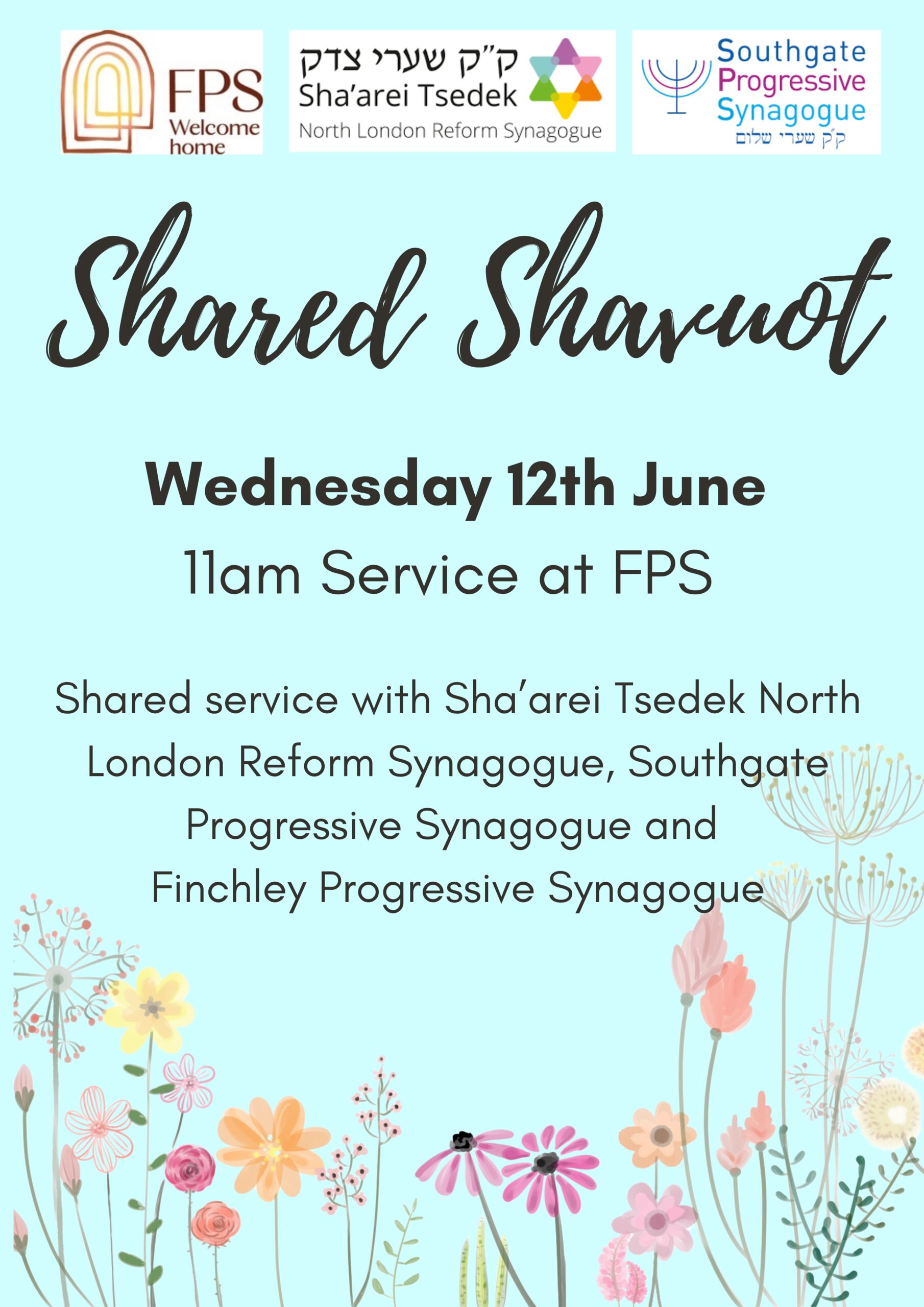 Shared Shavuot Morning Service at FPS