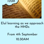 Elul Learning as we approach the High Holy Days