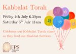 Kabbalat Torah leading Shabbat Service