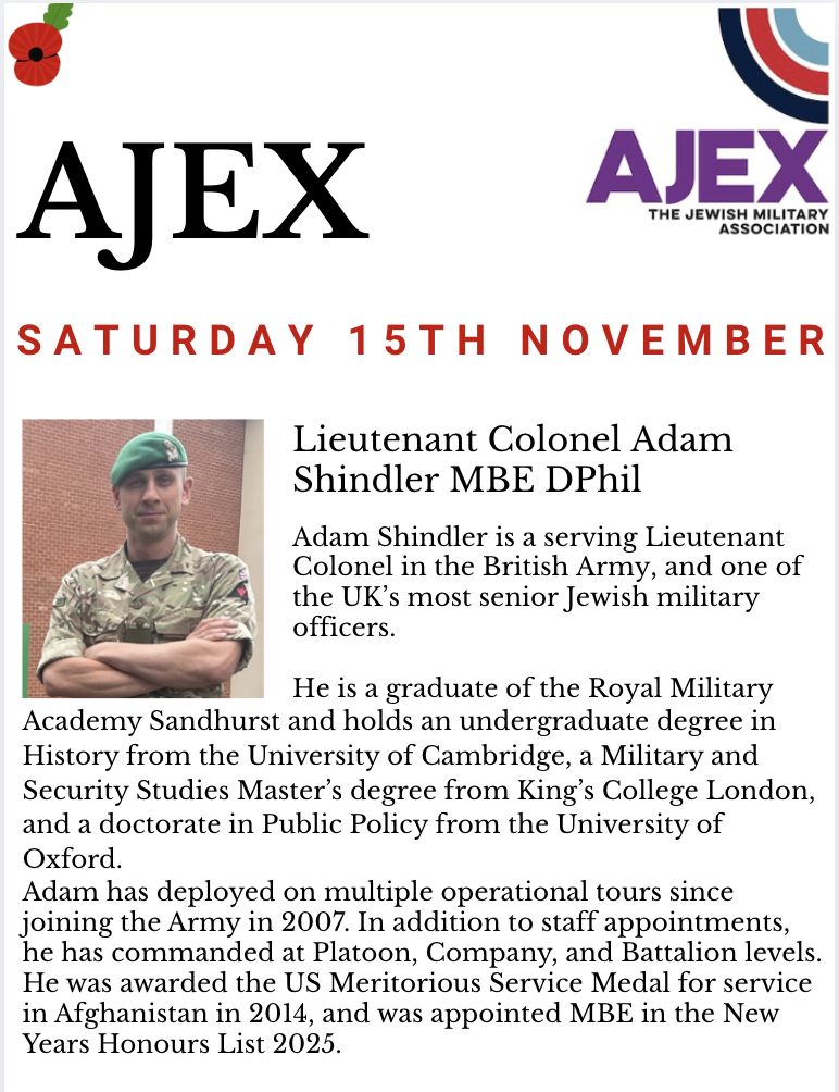 Shabbat Morning Service joined by AJEX