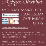 Refugee Shabbat (Café Ivriah)