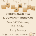 Scrabble, Games, Tea  & Company Tuesdays