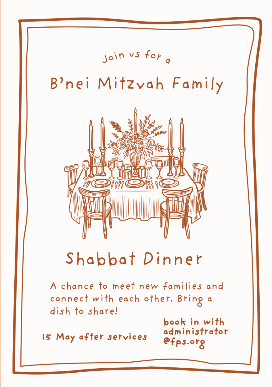 B'nei Mitzvah Family Shabbat Dinner